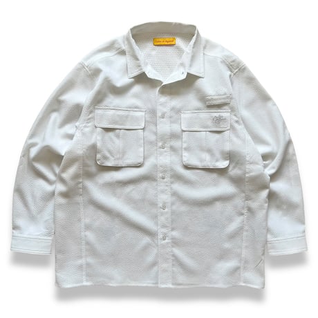 Color at Against Originals / Seersucker Field Shirt / White