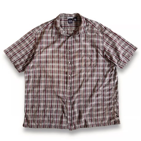 00's GAP / Plaid B.D.Shirt / XL / Used