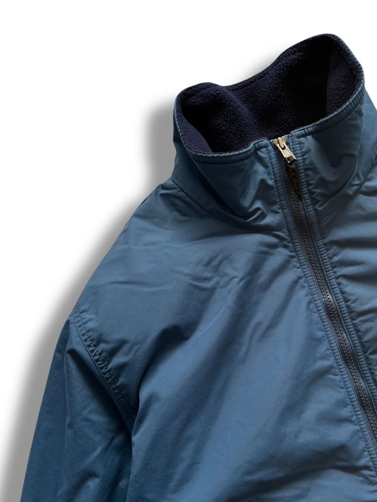 ジャケット・アウター 90's L.L Bean nylon shell fleece jacket 00's L.L.Bean / Nylon Fleece Jacket / Slate Blu