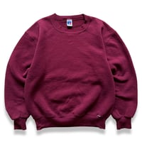 Made in USA / 90's Russell Athletic / Solid Sweat / Burgundy M / Used