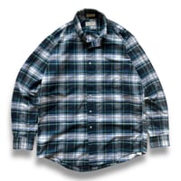 Made in USA / 80's L.L.Bean / Plaid Shirt / 16(L) / Used