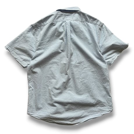 Ralph Lauren / "BLAKE" Striped Seersucker B.D.Shirt / Blue XL / Used