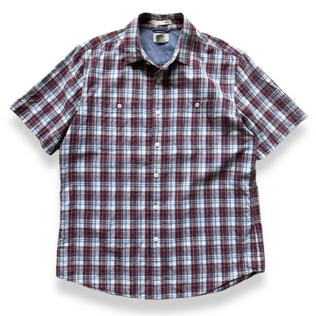 00's L.L.Bean / Plaid Field Shirt / L / Used