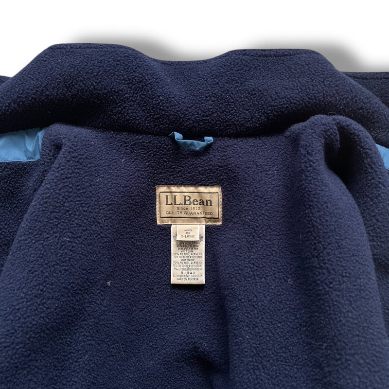 00's L.L.Bean / Nylon Fleece Jacket / Slate Blu