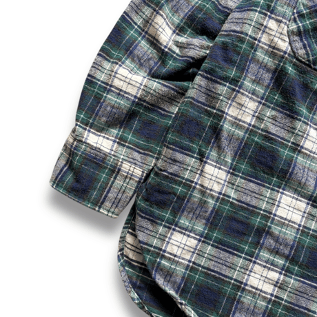 Made in USA / 80's Woolrich / Plaid Flannel Field Shirt / XL / Used