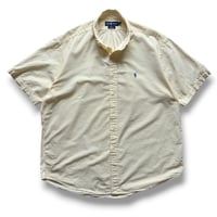 Ralph Lauren / "BLAKE" Striped Seersucker B.D.Shirt / Yellow XL / Used