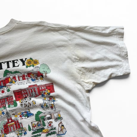 90's Illustration Tee / White XL / Used