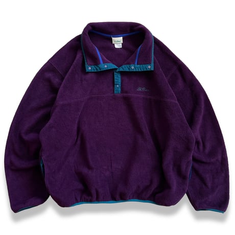 80's L.L.Bean / Type Snap-T Fleece / Purple XL相当 / Used