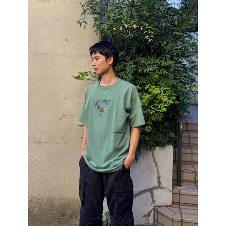 Made in USA / embroidered BRYCE CANYON Tee / Pistachio XL / Used