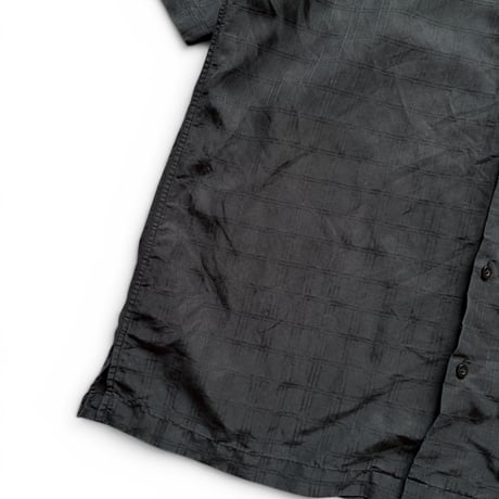 ALFANI / Open Collared Shirt / Black L / Used