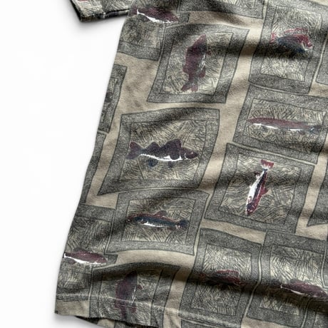 Fish Printed Tee / L / Used