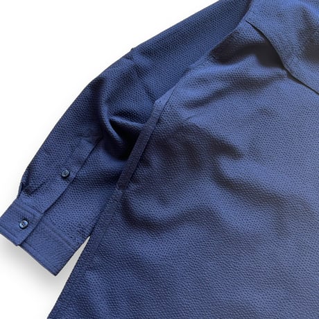 Color at Against Originals / Seersucker Field Shirt / Navy