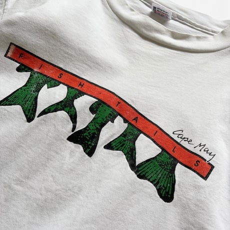 Made in USA / Fishtail Tee / White L / Used