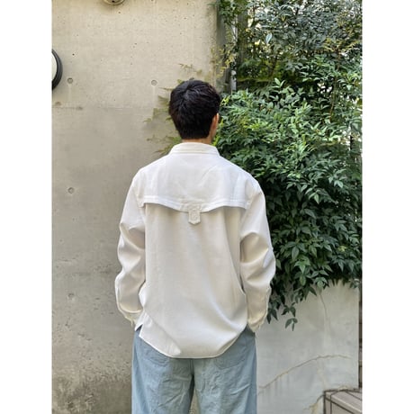 Color at Against Originals / Seersucker Field Shirt / White