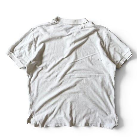 POLO Ralph Lauren / Pile Polo Shirt / White XL / Used