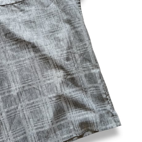 haggar / Plaid Open Collared Shirt / Grey XL / Used
