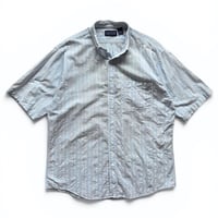 LANDS'END / Striped Seersucker B.D.Shirt / L / Used