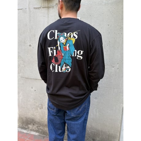 Chaos Fishing Club / The Original Fishing Girl T-Shirt LS / Black
