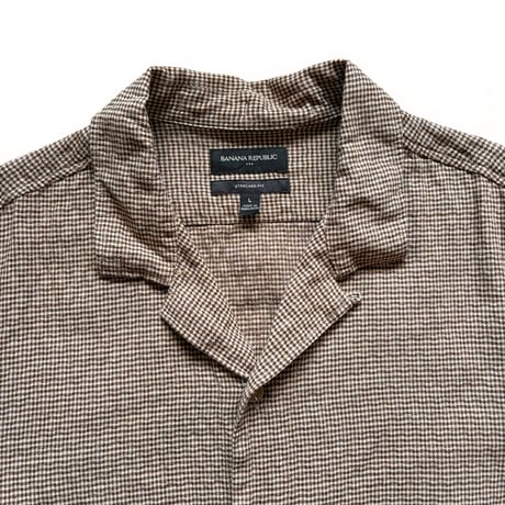 BANANA REPUBRIC / Open Collared Shirt / L / Used