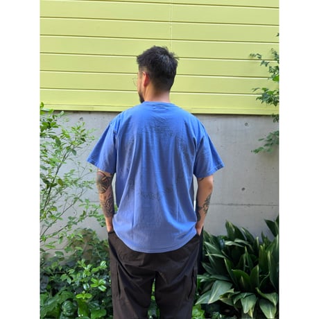 Color at Against Originals / Geoglyphs Tee / Flow Blue