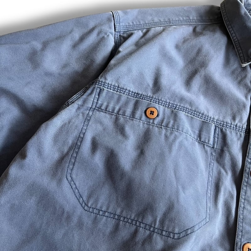 1995's Patagonia / Heavy Cotton Shirt / Blue XL