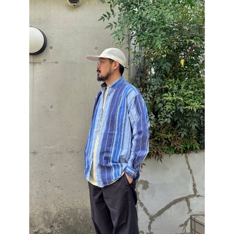 Ralph Lauren / "BLAKE" Striped B.D.Shirt / M / Used