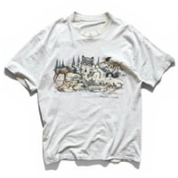 90's Printed Wild Tee / Ash XL相当 / Used