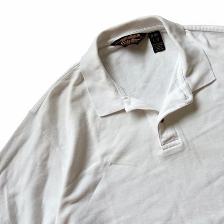 80's Eddie Bauer / Polo Shirt / White L / Used
