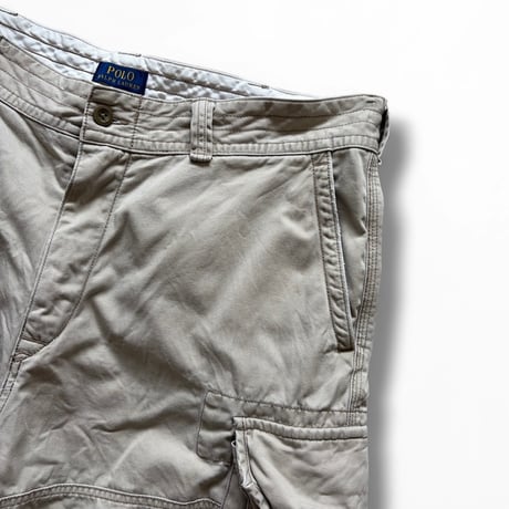Polo by Ralph Lauren / Cotton Chino Cargo Shorts /  Grey Beige 38 / Used
