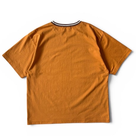 Color at Against Originals  / Border Rib Tee / Caramel Choco