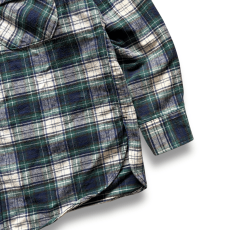 Made in USA / 80's Woolrich / Plaid Flannel Field Shirt / XL / Used