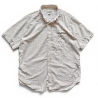 Made in USA / 80-90's L.L.Bean / Striped Seersucker Shirt / XL / Used