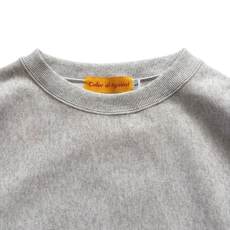 Color at Against Originals / Heavy Cotton 15oz. Crew / Ash