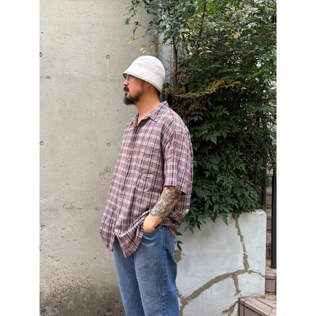 00's GAP / Plaid B.D.Shirt / XL / Used