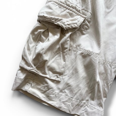 Polo by Ralph Lauren / Cotton Chino Cargo Shorts /  Ivory 40 / Used