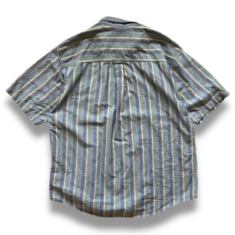 80's Eddie Bauer / Striped Cotton Shirt / XL / Used