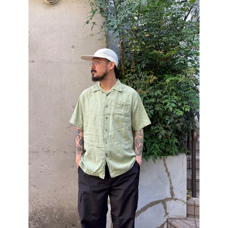 DOCKERS / Open Color Shirt / Pistachio L相当 / Used