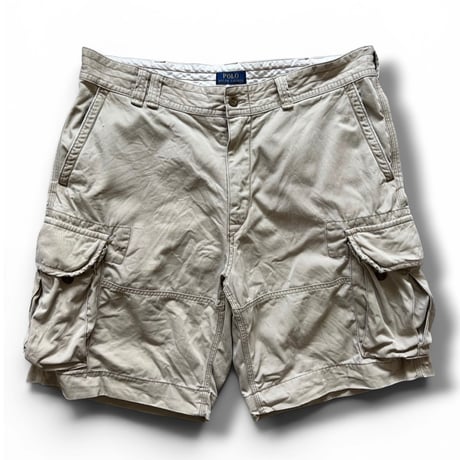 Polo by Ralph Lauren / Cotton Chino Cargo Shorts /  Grey Beige 38 / Used