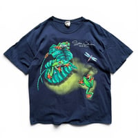 Frog Printed Tee / Navy XL / Used