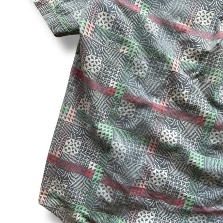 80's Eddie Bauer / Patterned Cotton Shirt / M / Used