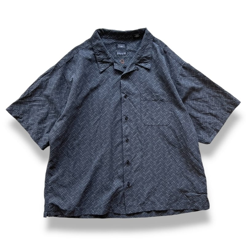 haggar / Patterned Open Collared Shirt / XXL /