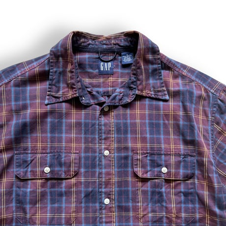 00's GAP / Plaid Field Shirt / M / Used