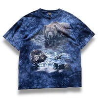 Bear Printed Tee / Navy XL相当 / Used