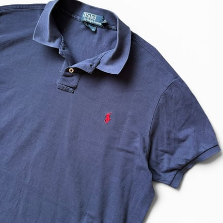 POLO Ralph Lauren / One Point Logo Polo Shirt / Navy XL / Used