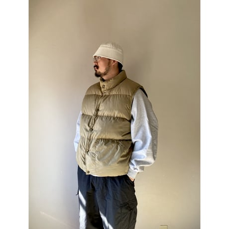 L.L.Bean Outdoor / Nylon Down Vest / Beige XL / Used