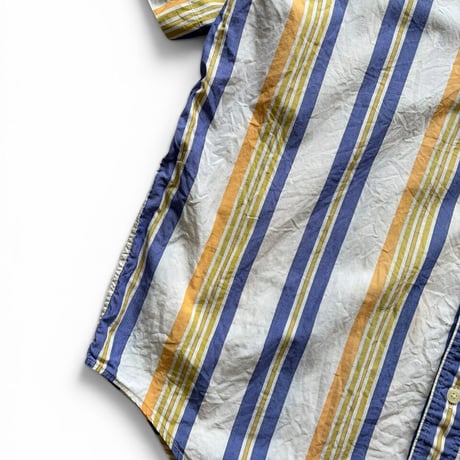 90's BANANA REPUBRIC / Striped B.D.Shirt / L / Used