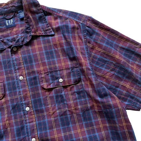 00's GAP / Plaid Field Shirt / M / Used