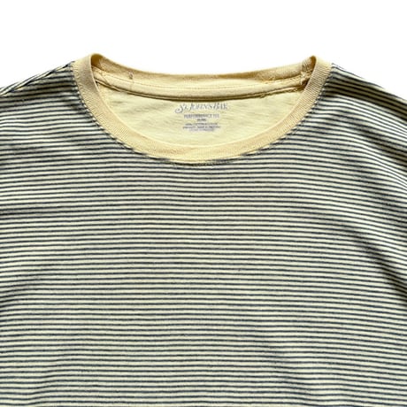 ST.JOHN'SBAY / Striped Tee / Yellow XL / Used