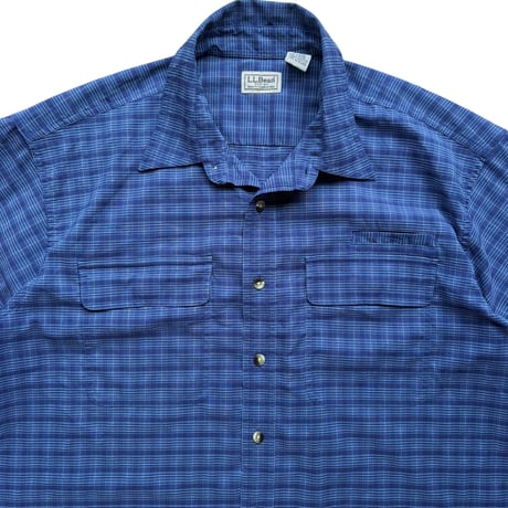 00's L.L.Bean / Plaid Field Shirt / XL / Used