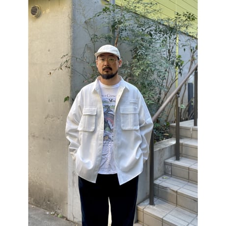 Color at Against Originals / Seersucker Field Shirt / White